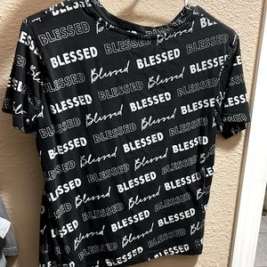 Black blessed shirt
